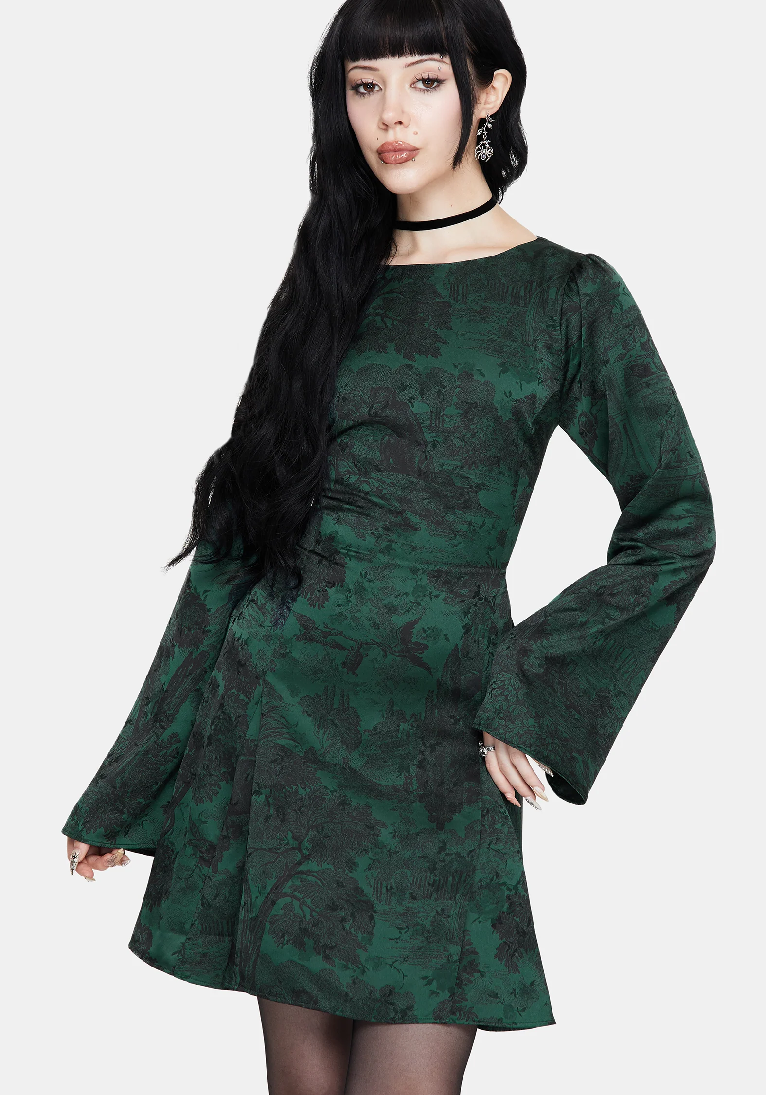Solara Toile Druck Mini Kleid - Image 5