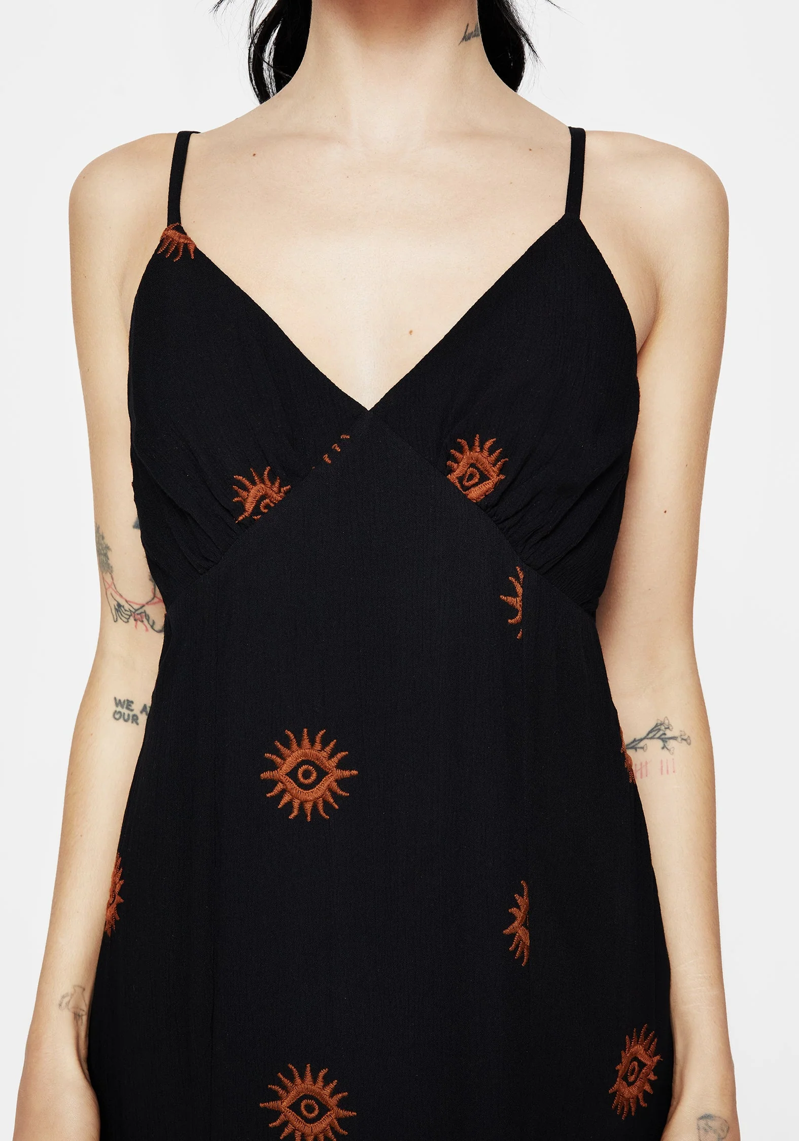 Solstice Bestickt Cami Hanky Saum Midaxi Kleid - Image 2