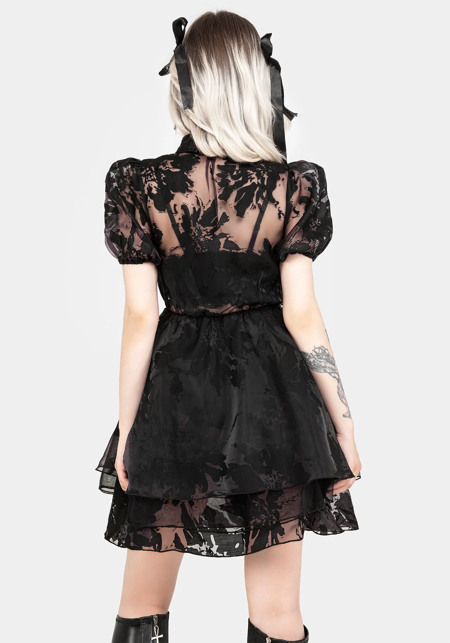 Spectre Gelagert Mini Hemd Kleid - Image 3