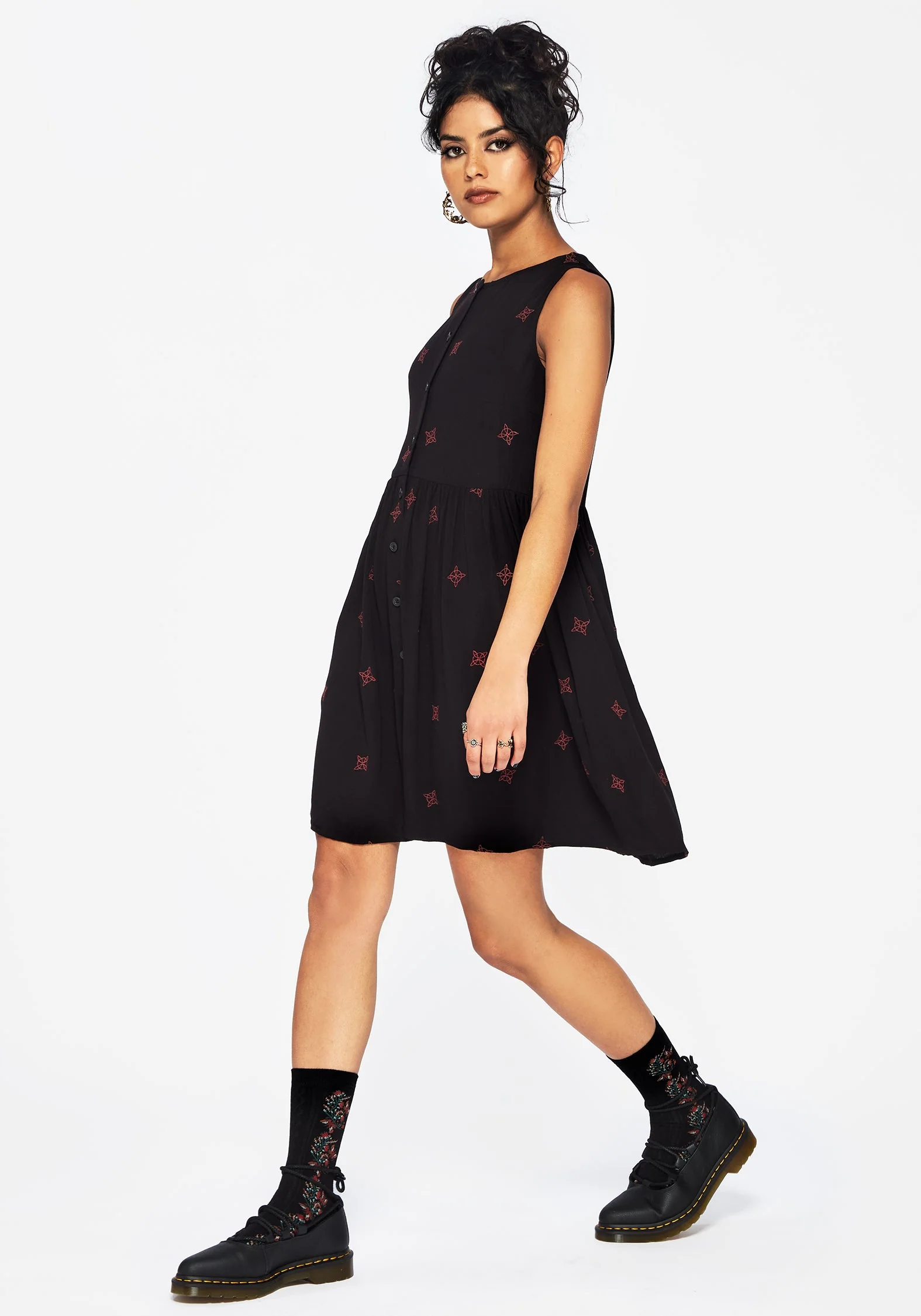 Sublime Witches Knot Bestickt Mini Kleid - Image 6