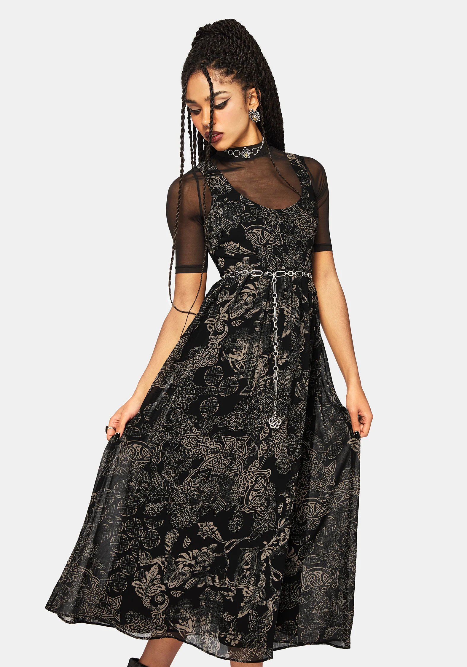 Surge Celtic Druck Cami Midaxi Kleid - Image 4