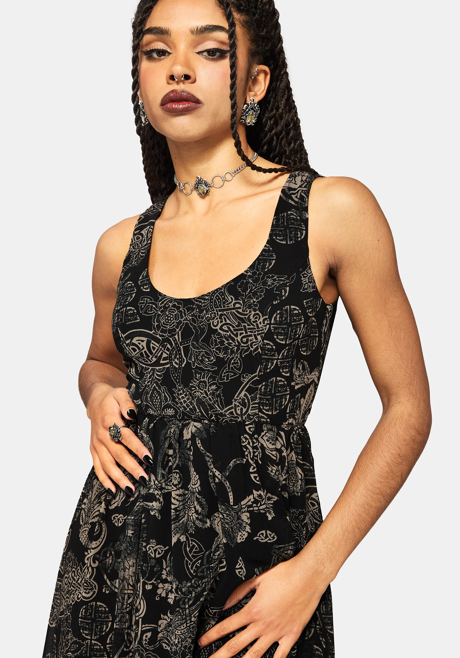 Surge Celtic Druck Cami Midaxi Kleid - Image 5
