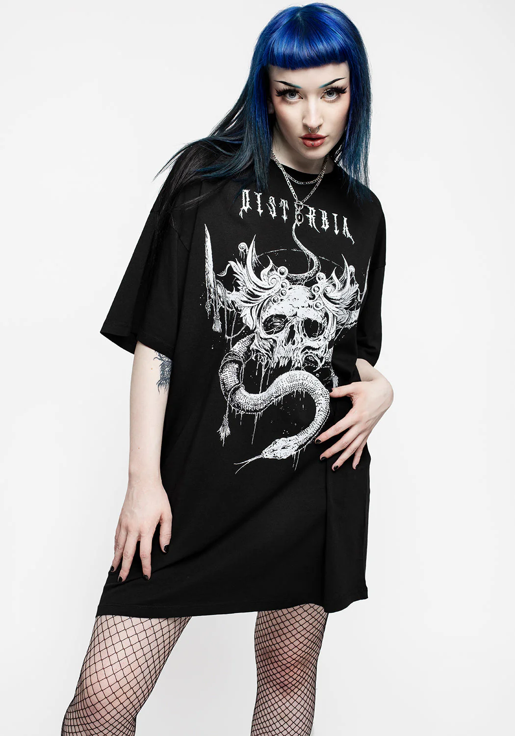 Temptation Schlangen Oversize T-Shirt Kleid - Image 6