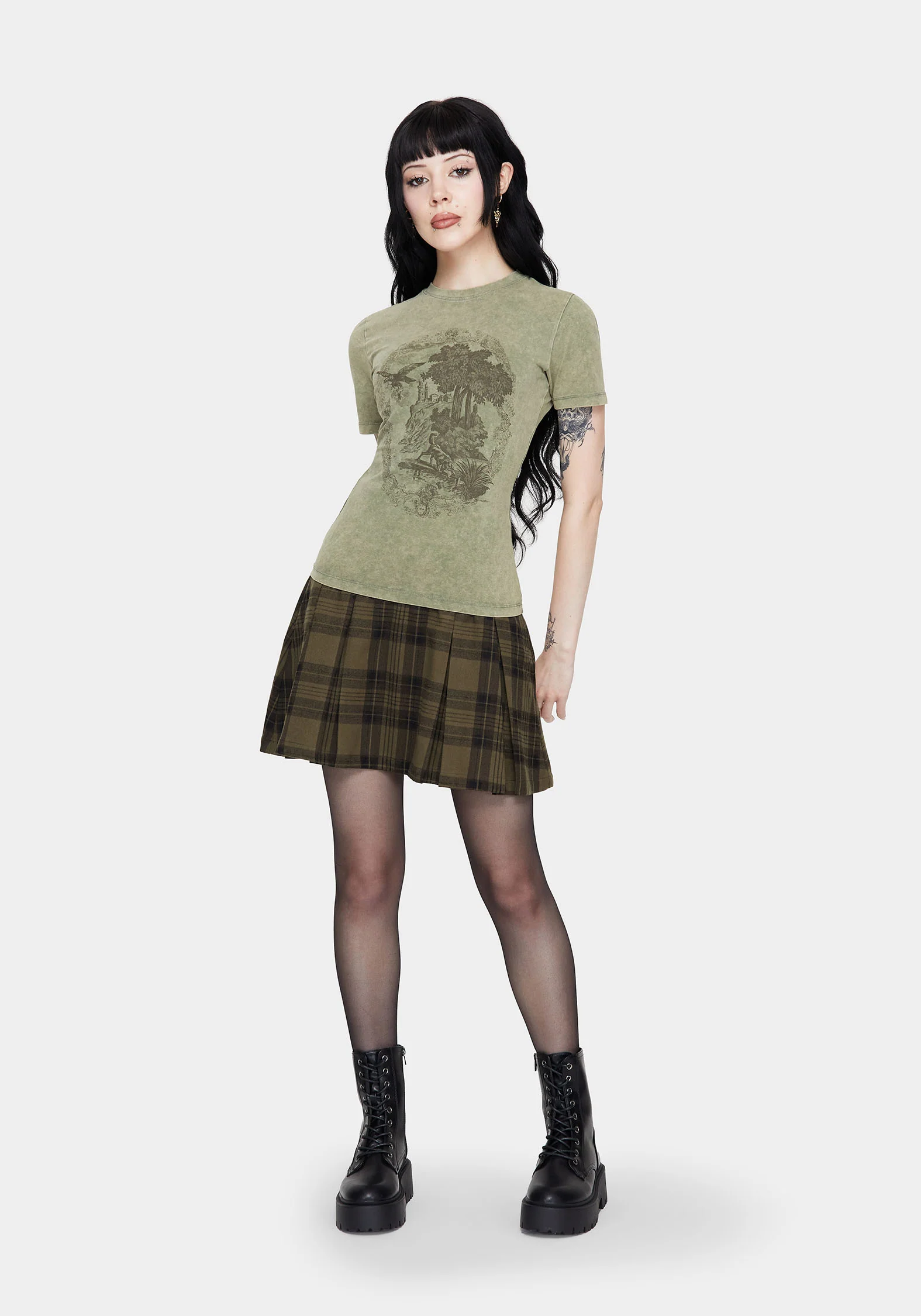 Thymus Grafik Druck Passgenau Baumwolle T-Shirt - Image 5