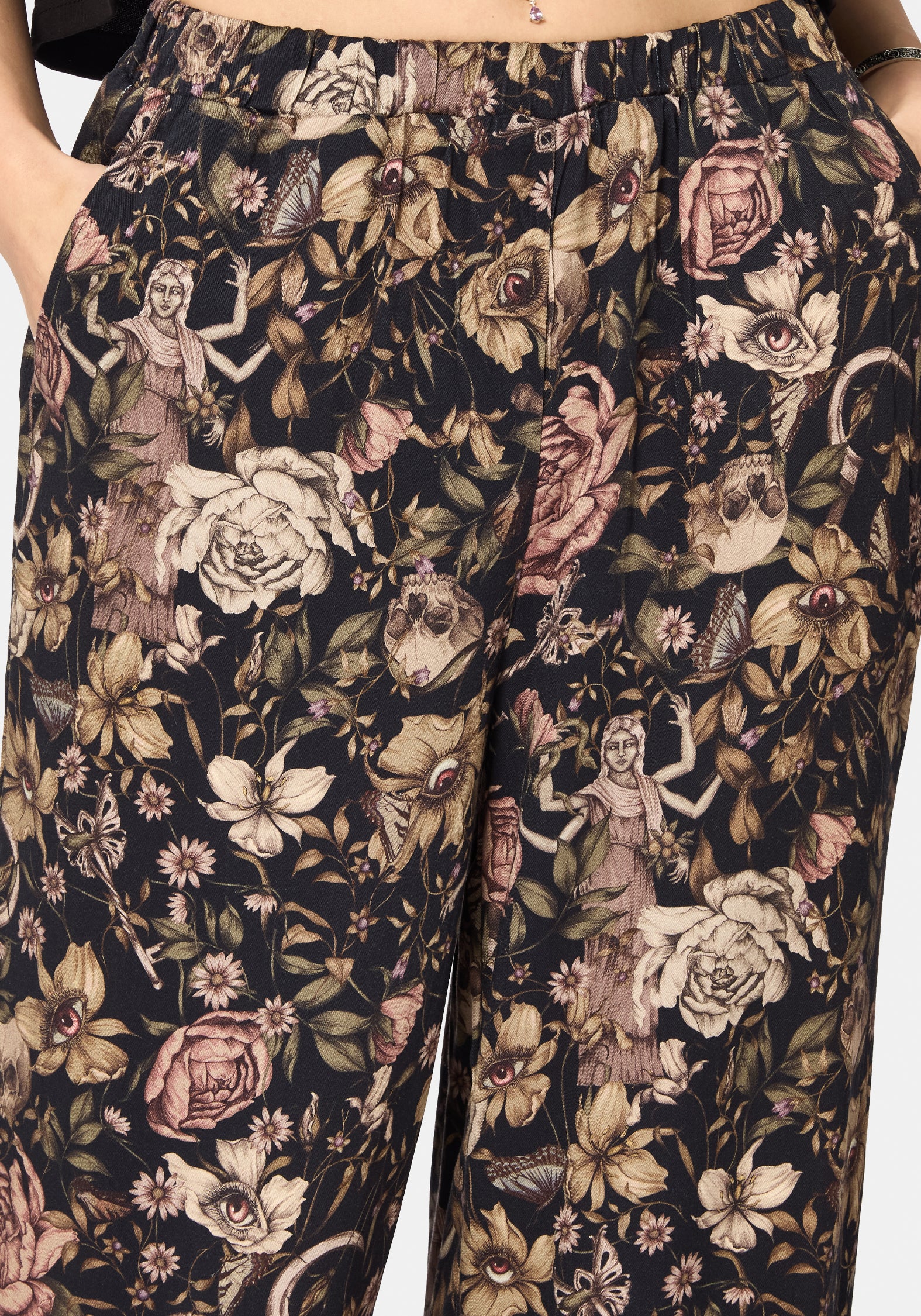 Triple Göttin Druck Weit Bein Hose - Image 2