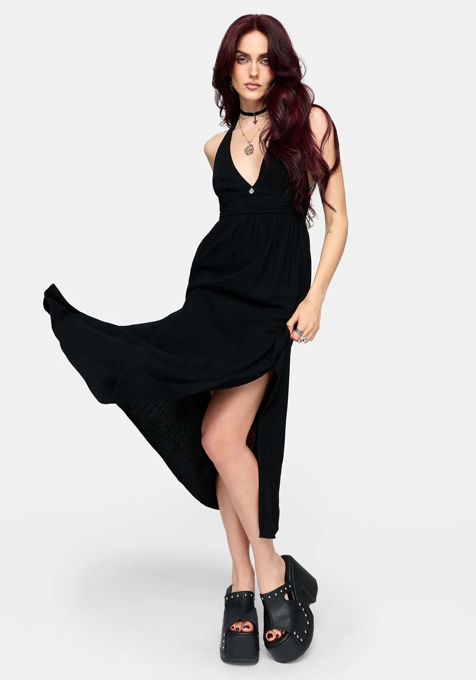 Twyla Halter Midaxi Dress - Image 6