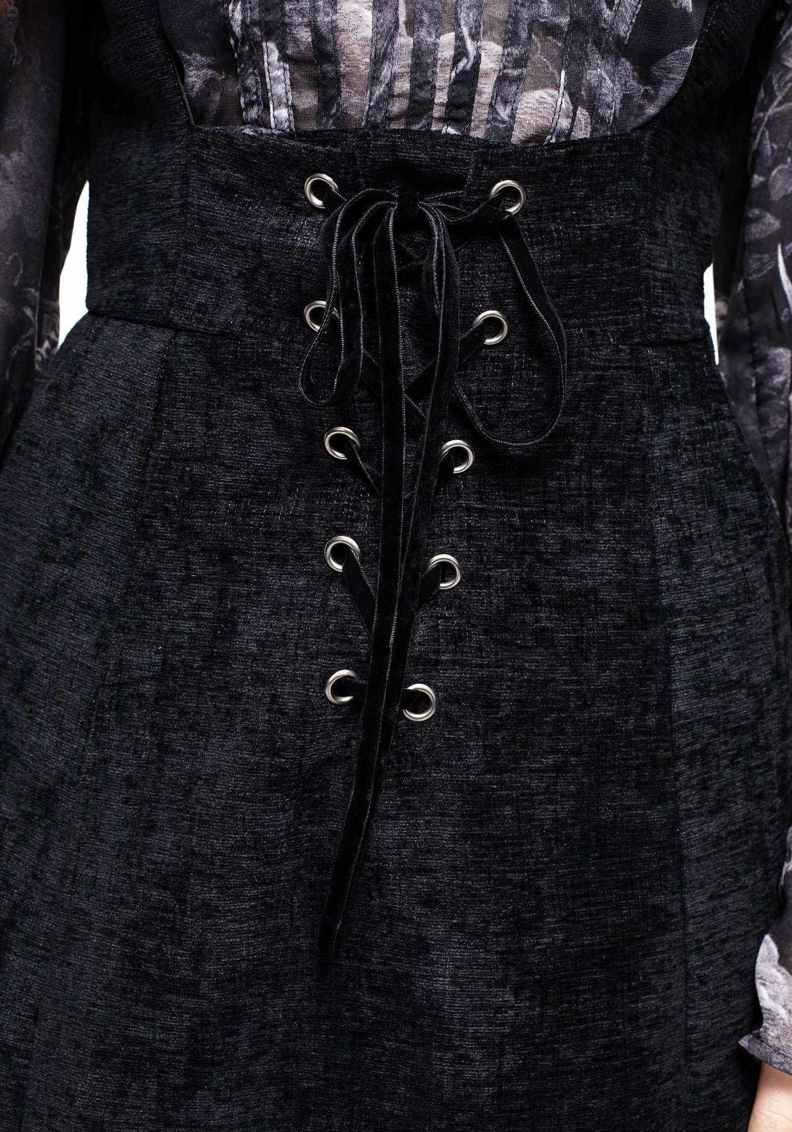 Valar Spitze Hoch Midi Schürzenkleid Kleid - Image 2