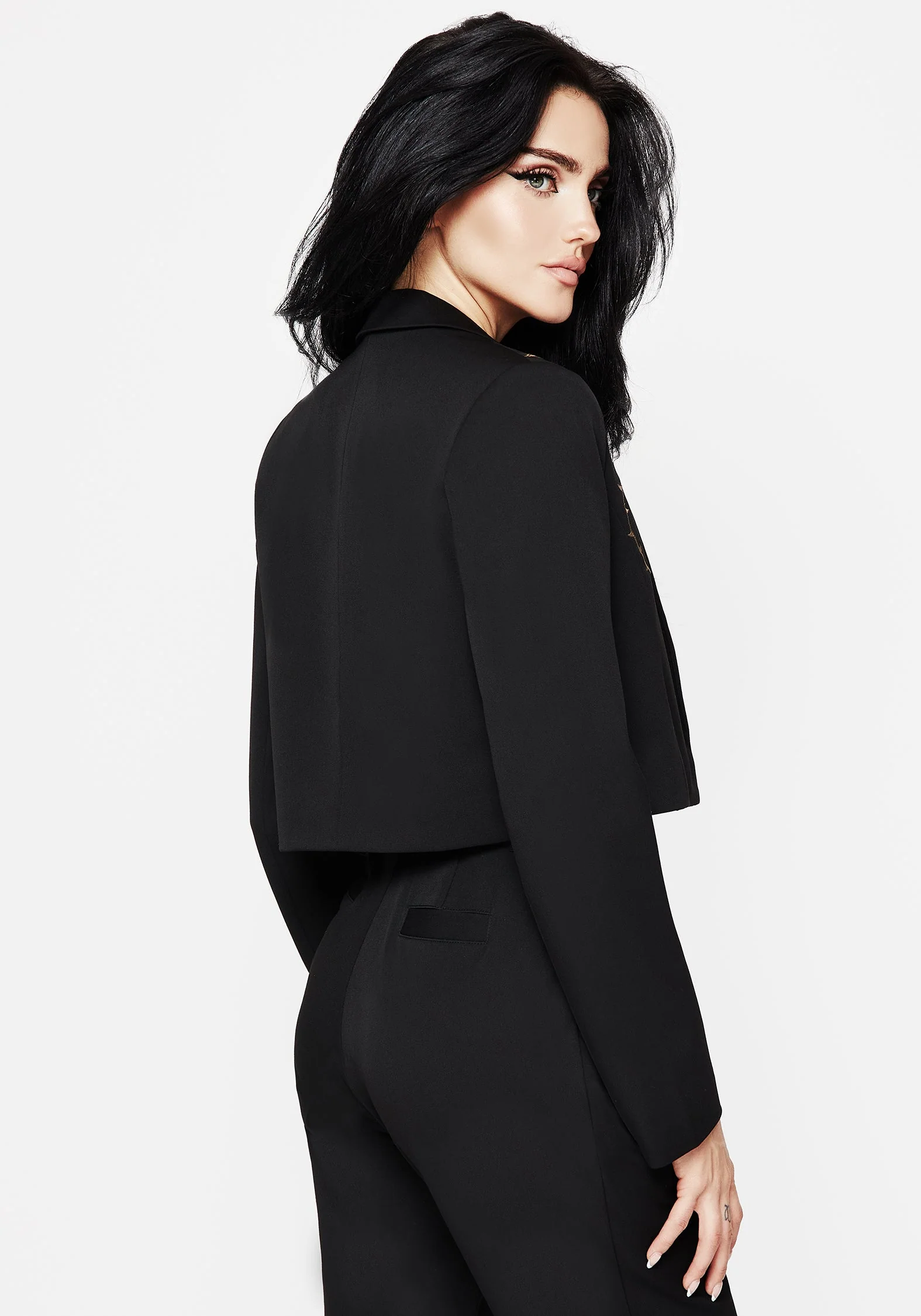 Vanitas Dorn Bestickt Kurz Blazer - Image 3