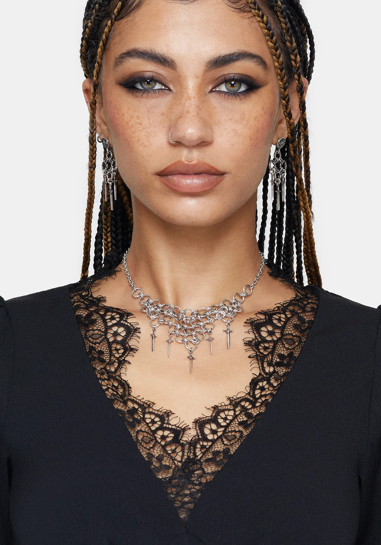 Vanthrax Chainmail Schwert Halsband - Image 3