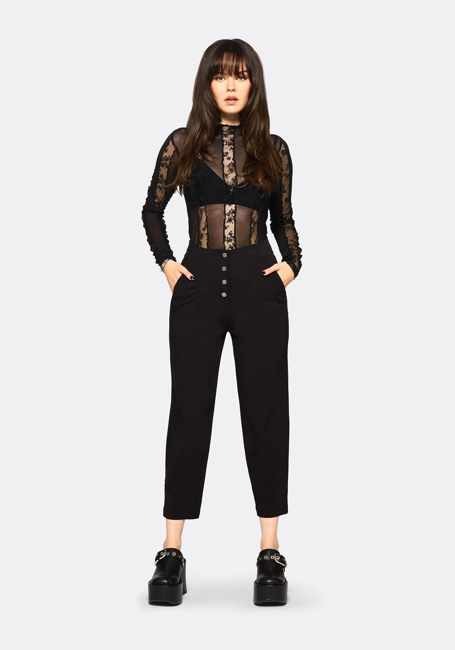 Venere Shaped Waistband Schmal Zulaufend Hose - Image 6