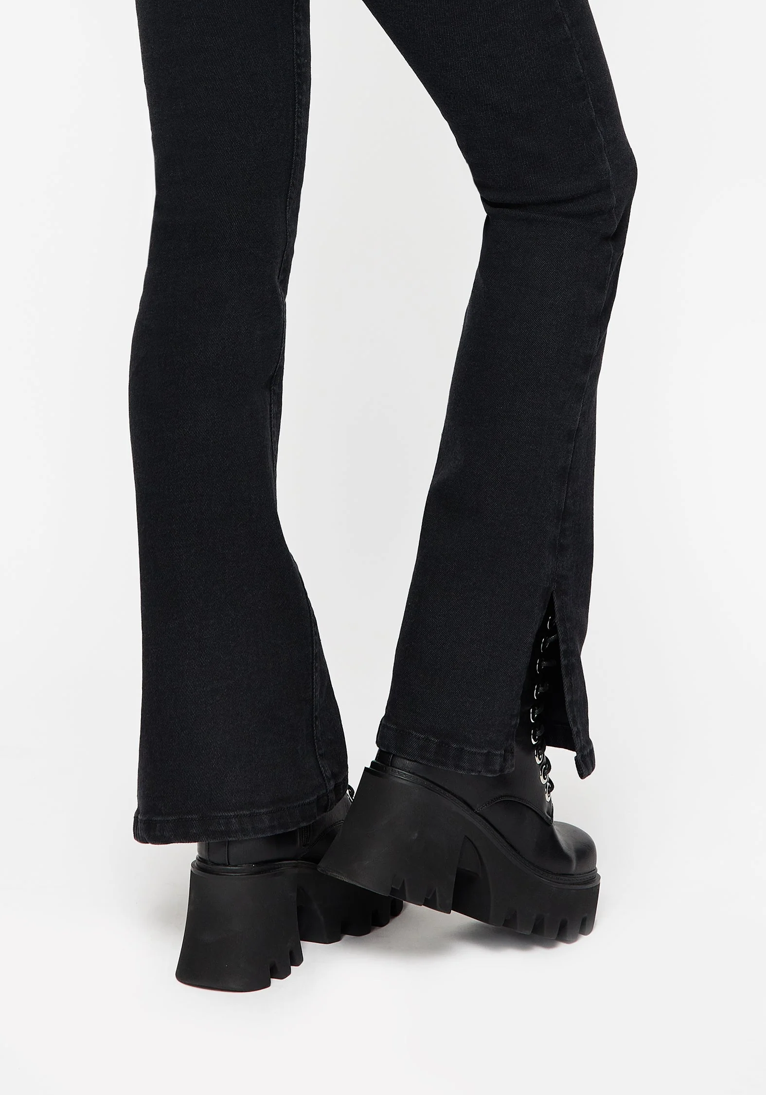 Vera Baby Boot Geteilt Saum Ausgestellt Jeans - Image 5