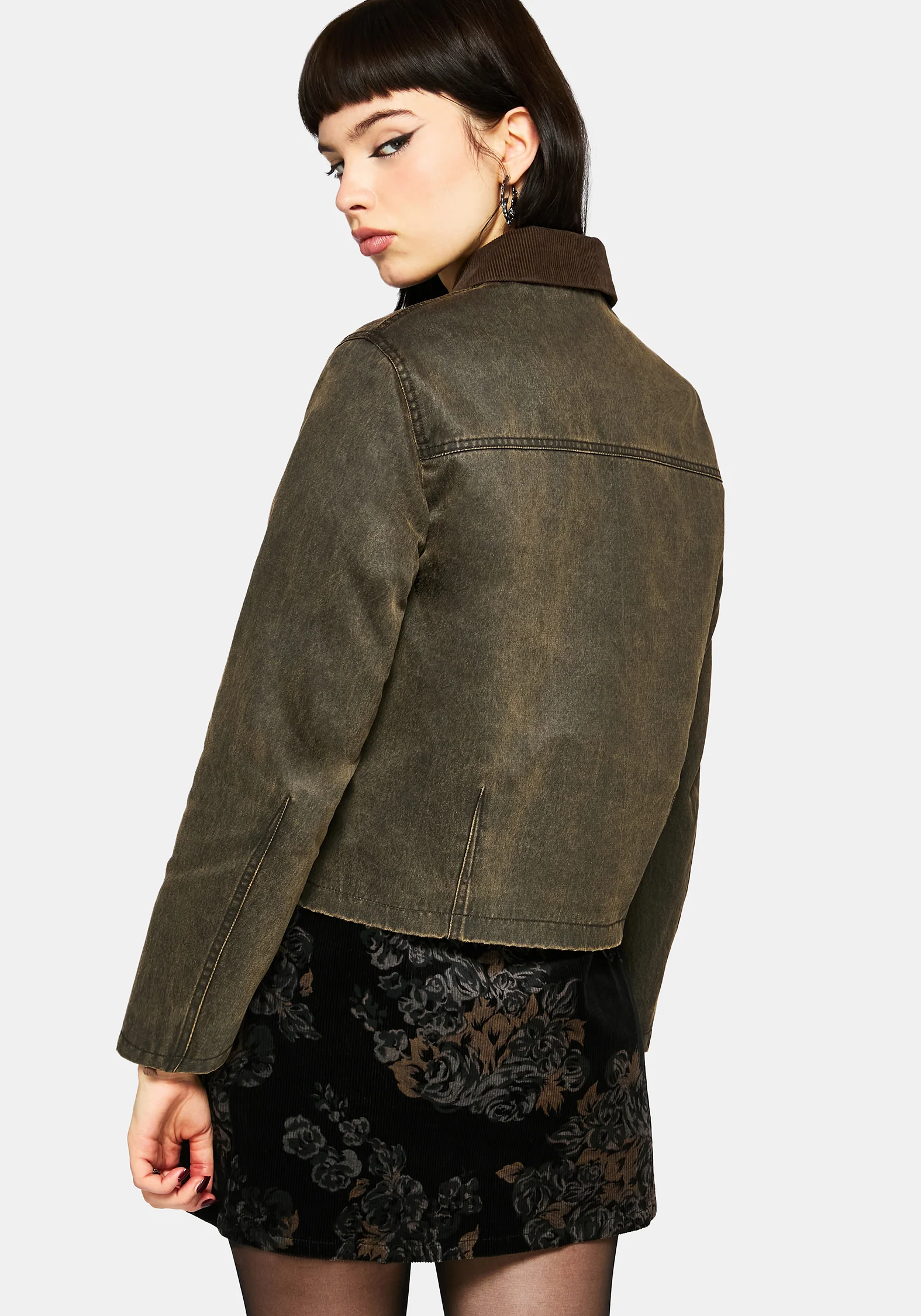 Vilethorn Gewachst Baumwolle Drache Bestickt Tasche Jacke - Image 3