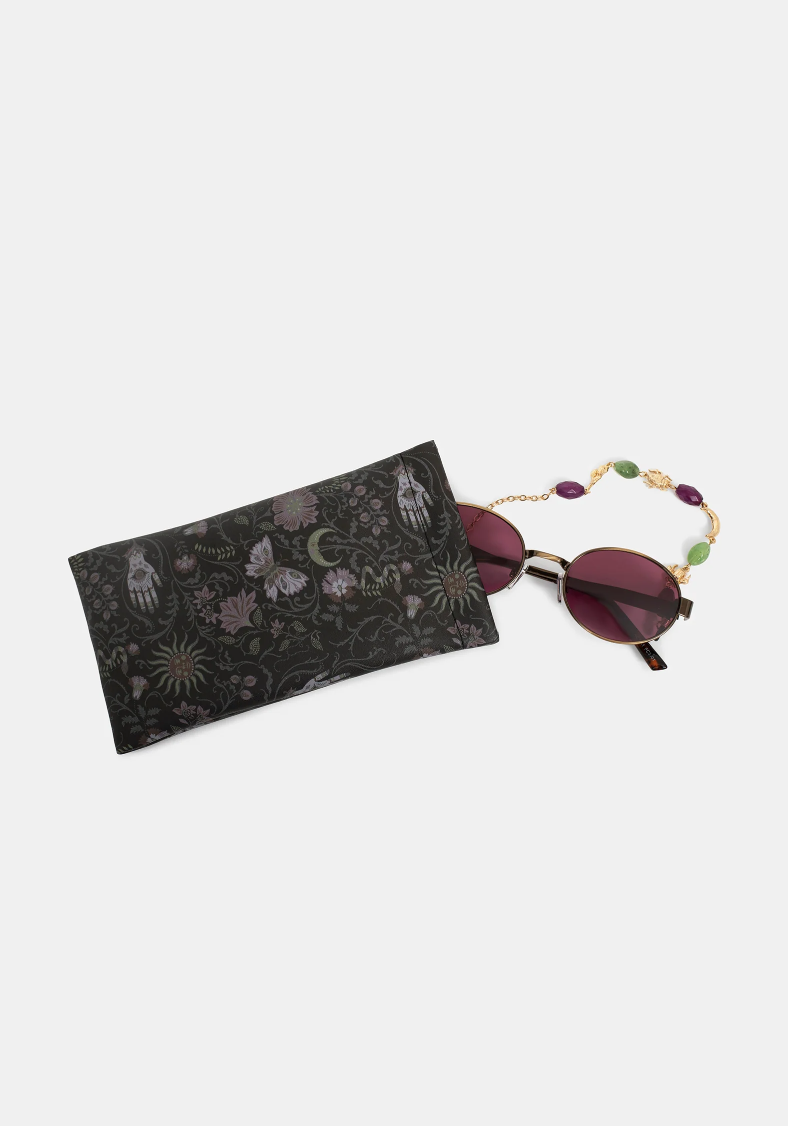 Whimsigoth Perle & Anhänger Kette Sunglasses - Image 9