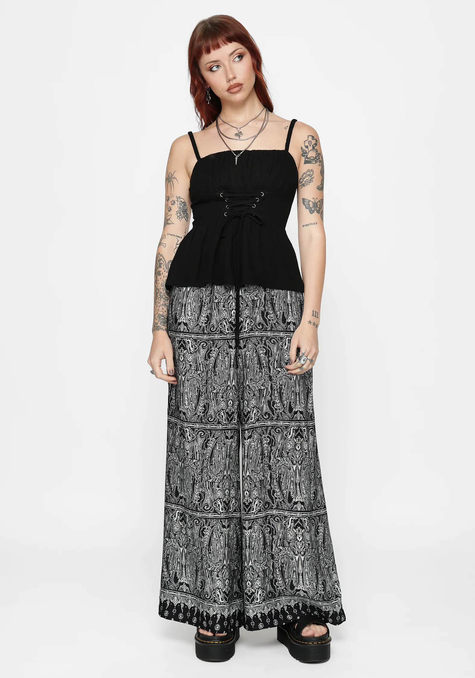 Zelira Paisley Print Palazzo Pant - Image 6